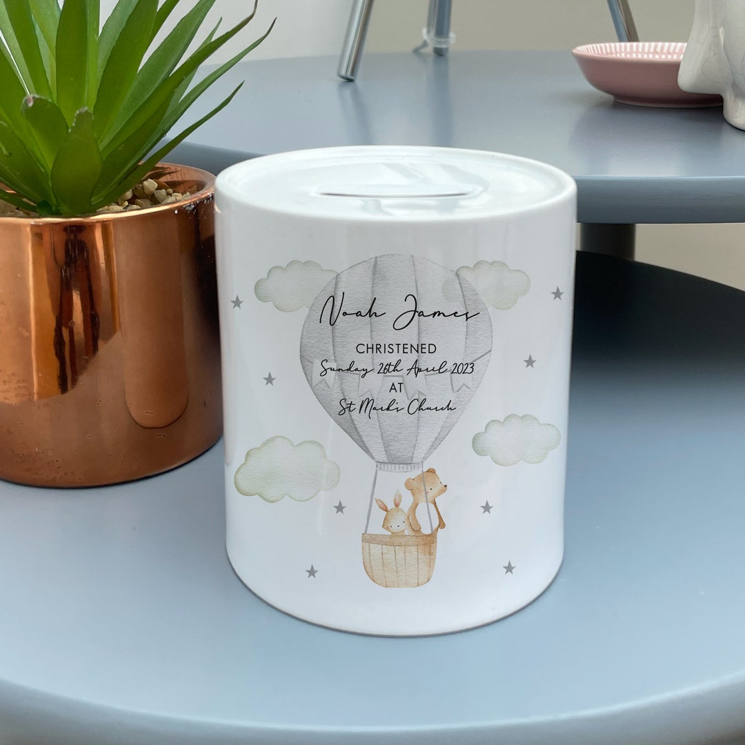 Personalised Christening Money Box Personalised Money Box Etsy UK
