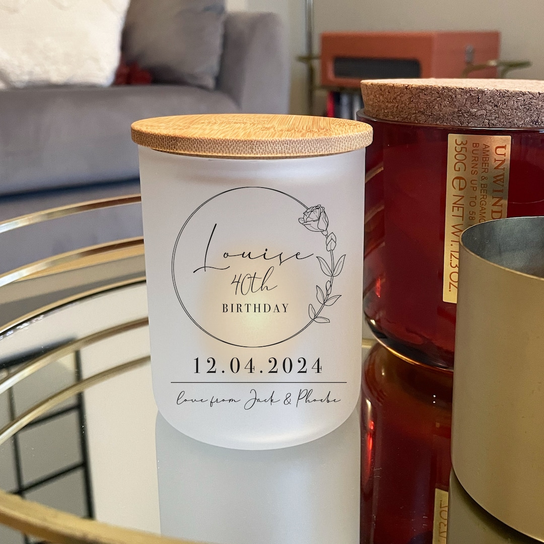 Personalised Birthday Candle Jar - Birthday Gifts - Personalise ...