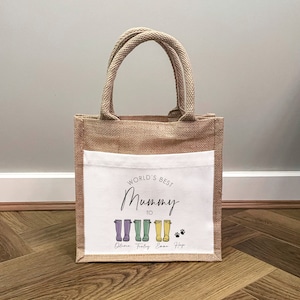 Sac pour meilleure maman personnalisé - Cadeau pour la fête des Mères - Cadeaux pour nounou - Cadeau personnalisé pour la fête des Mères - Cadeaux pour la fête des Mères - Sac pour bottes Welly - Nan