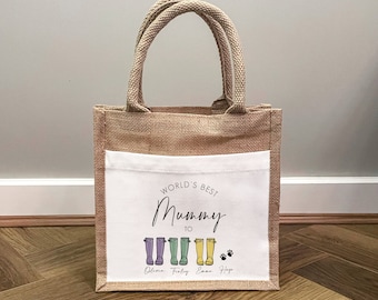 Personalised Best Mummy Bag - Mother's Day Gift - Nanny Gifts - Personalised Mother's Day - Mothers Day Gifts - Welly Boot Bag - Nan