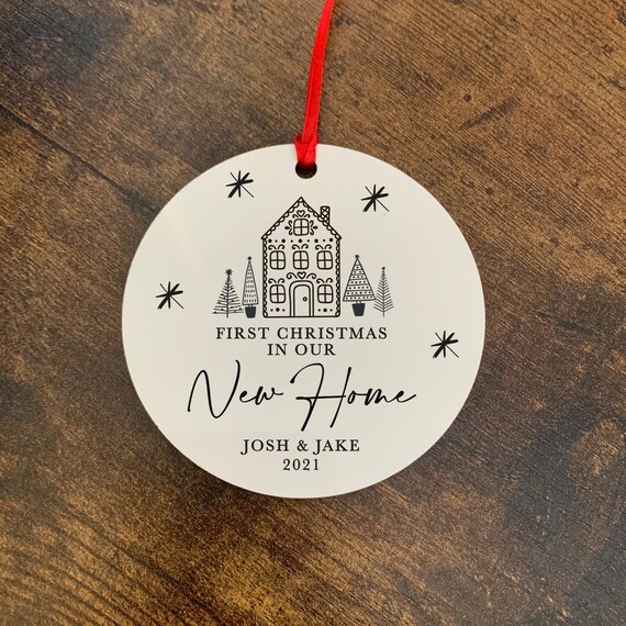 Personalised First Christmas In Our New Home Bauble  Keepsake 