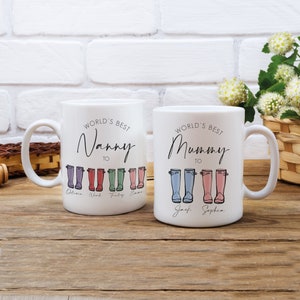 Personalised Mother's Day Mug - Nanny Gift - Best Nan Mug - Mummy Mug - Personalised Mug - New Nanny Mug - First Mothers Day - New Mum Gift