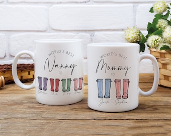 Personalised Mother's Day Mug - Nanny Gift - Best Nan Mug - Mummy Mug - Personalised Mug - New Nanny Mug - First Mothers Day - New Mum Gift