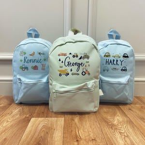 Sac à dos personnalisé pour garçon - Sac d'école pour enfants - Sac à dos personnalisé - Sacs pour landau - Rentrée scolaire - Sacs pour enfants - Sac de voiture - Sacs à dos