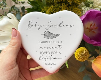 Personalised Baby Loss Ornament - Miscarriage Ornament - Still Born Gifts - Baby Memorial Keepsake - Baby Loss Keepsake - Angel Baby