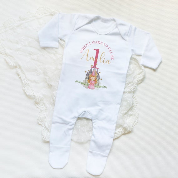 Personalised Princess When I Wake up I Will Be 1 Pyjamas First