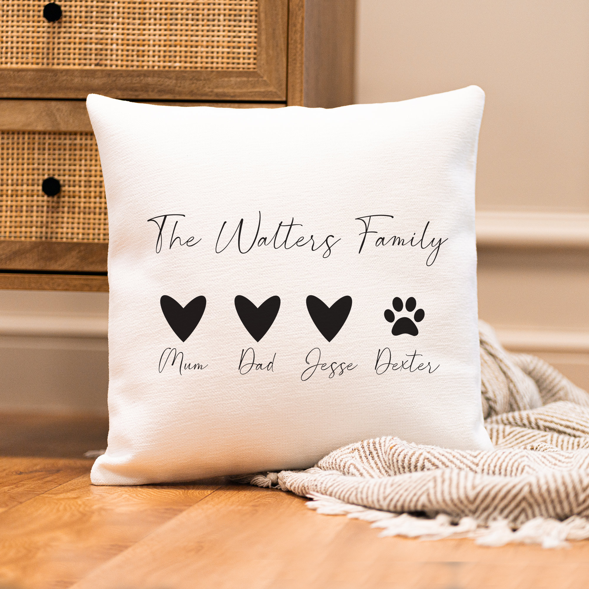 Etsy personalised cushion hotsell
