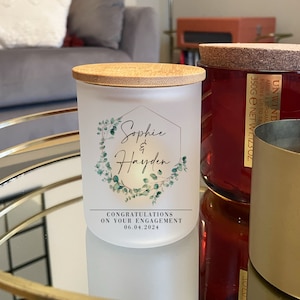 Personalised Engagement Candle Jar - Engagement Gifts - Engagement Gift Box - Engaged - Wedding Favours - Congratulations on Your Engagement