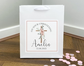 Personalised Christening Gift Bags - Christening Favours - Baby Gifts & Decorations - Baptism Gift Bag - Christening Gifts - Party Bags