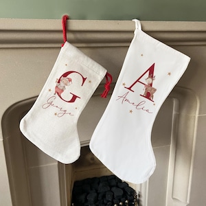 Personalisierter Weihnachtsstrumpf - Weihnachtsnamen-Strumpf - Personalisierter Weihnachtsstrumpf - Familienstrümpfe - Weihnachtsdekoration - Weihnachtsmann