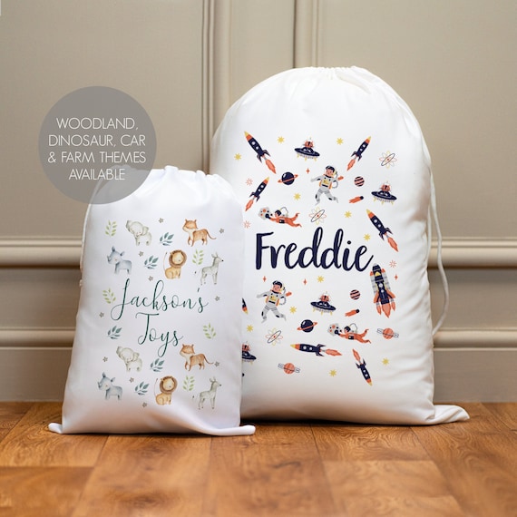 Personalised toy bag sale