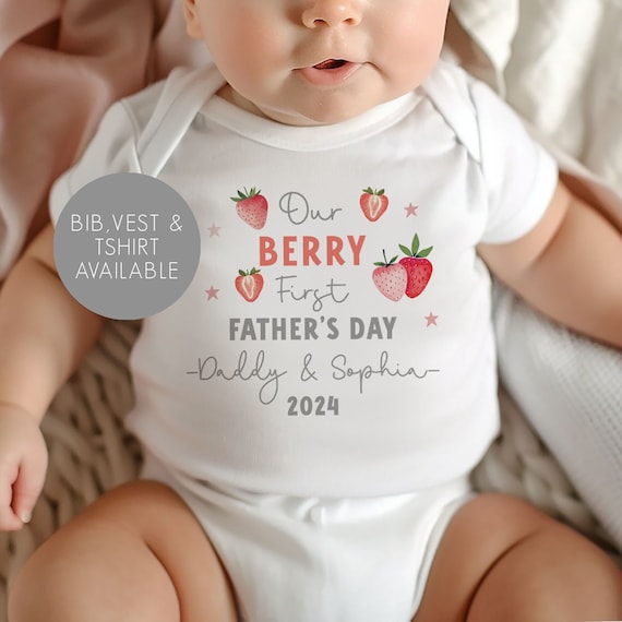 Personalised First Father's Day Baby Vest - First Father's Day Gifts - Father's Day T-Shirt  - Father's Day Outfit - Fathers Day Gift