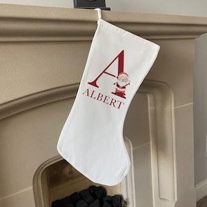 Personalised Santa Christmas Stocking - Christmas Name Stocking - Personalised Stocking - Family Stockings - Christmas Decorations