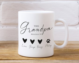 Gepersonaliseerde mok opa - gepersonaliseerd cadeau grootouder - mok grootouder - oppascadeau - gepersonaliseerde mok