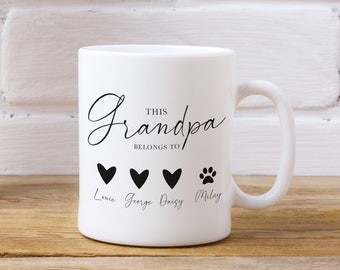 Personalised Grandad Mug - Personalised Grandparent Gift - Grandparent Mug - Nanny Gift - Personalised Mug