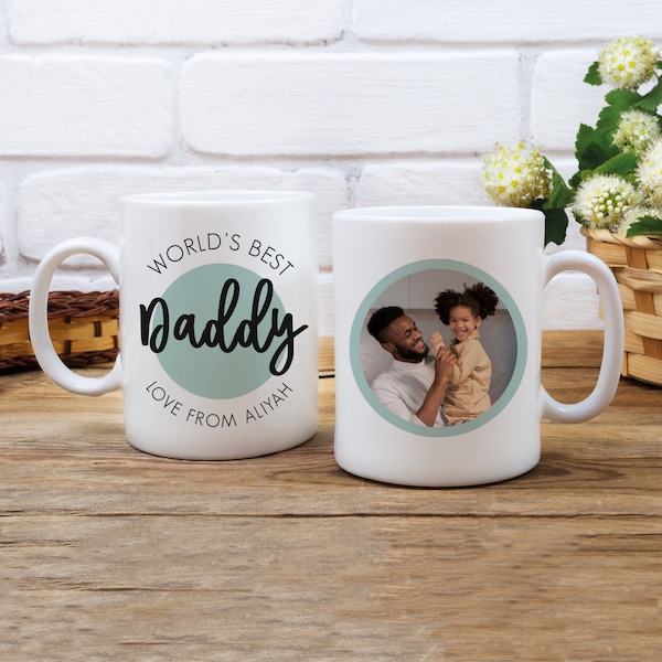 Personalised Father's Day Mug - Grandad Gift - Best Dad Mug - Fathers Day Mug - Personalised Mug - First Father's Day - Photo Mug - Grandpa