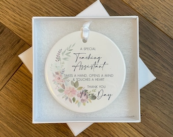 Personalised Teaching Assistant Gift - Personalised Teacher Ornament - Teacher Gift - Teacher Gifts - Thank You Teacher Gift - TA Gifts
