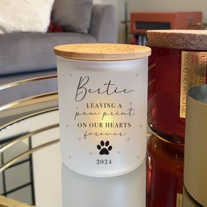Personalised Pet Memorial Candle Jar - Dog Candle - Dog Memorial - Dog Loss Gifts - Pet Gifts - Pet Loss - Loving Memory Candle - Cat