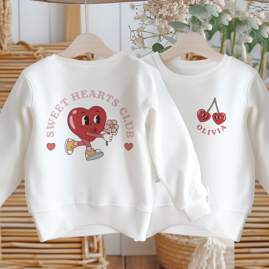 Little Shiny Hearts Kids Sweatshirt