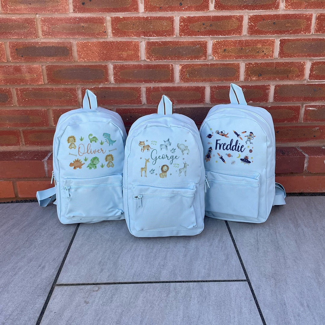 Personalised Boys Backpack Kids School Bag Personalised Rucksack Pram