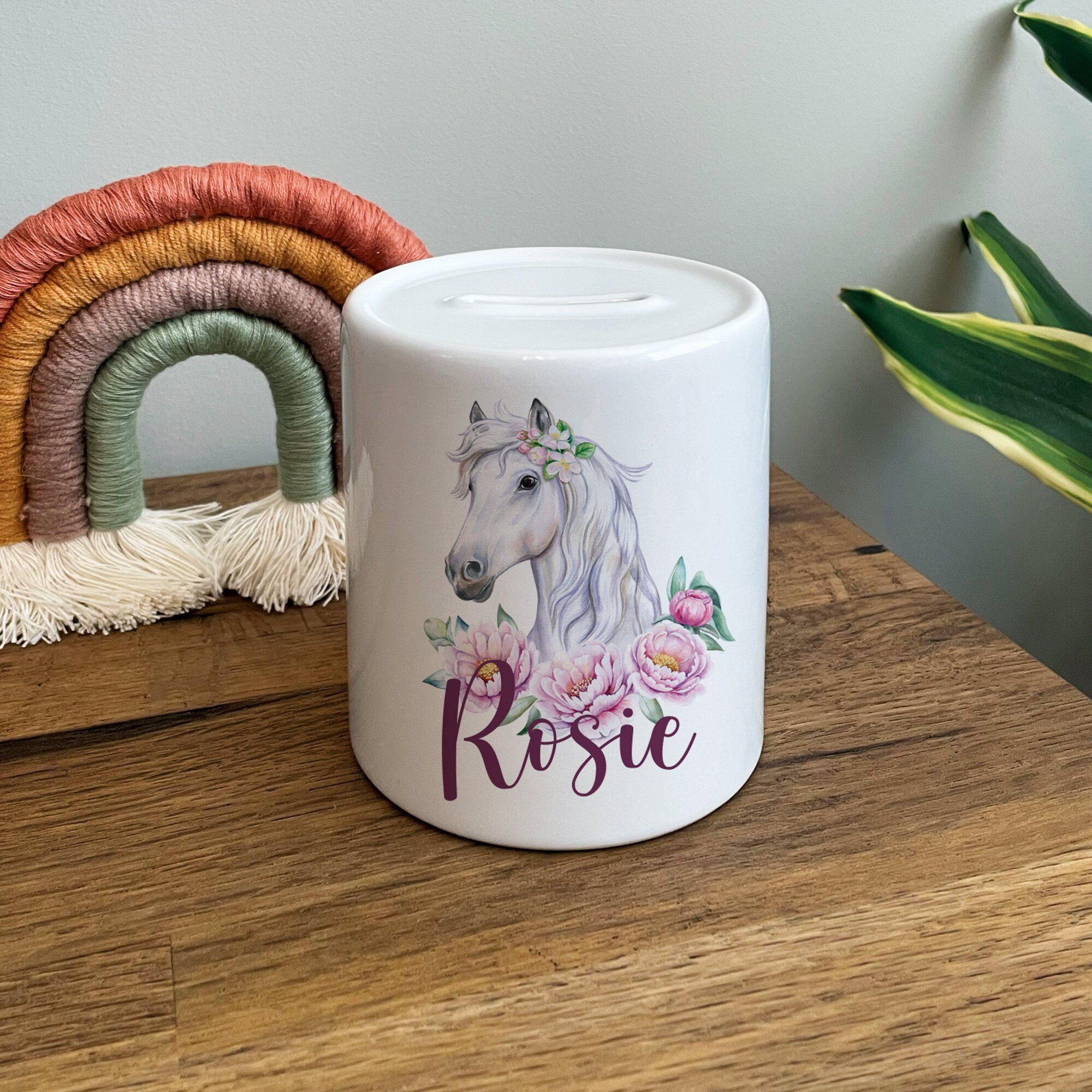 Tirelire Cheval Dans L'Écurie Kremers Schatzkiste - Décoration En Pierre Artificielle Blanche | 14 Cm, Cadeau Pour Amateurs De Chevaux
