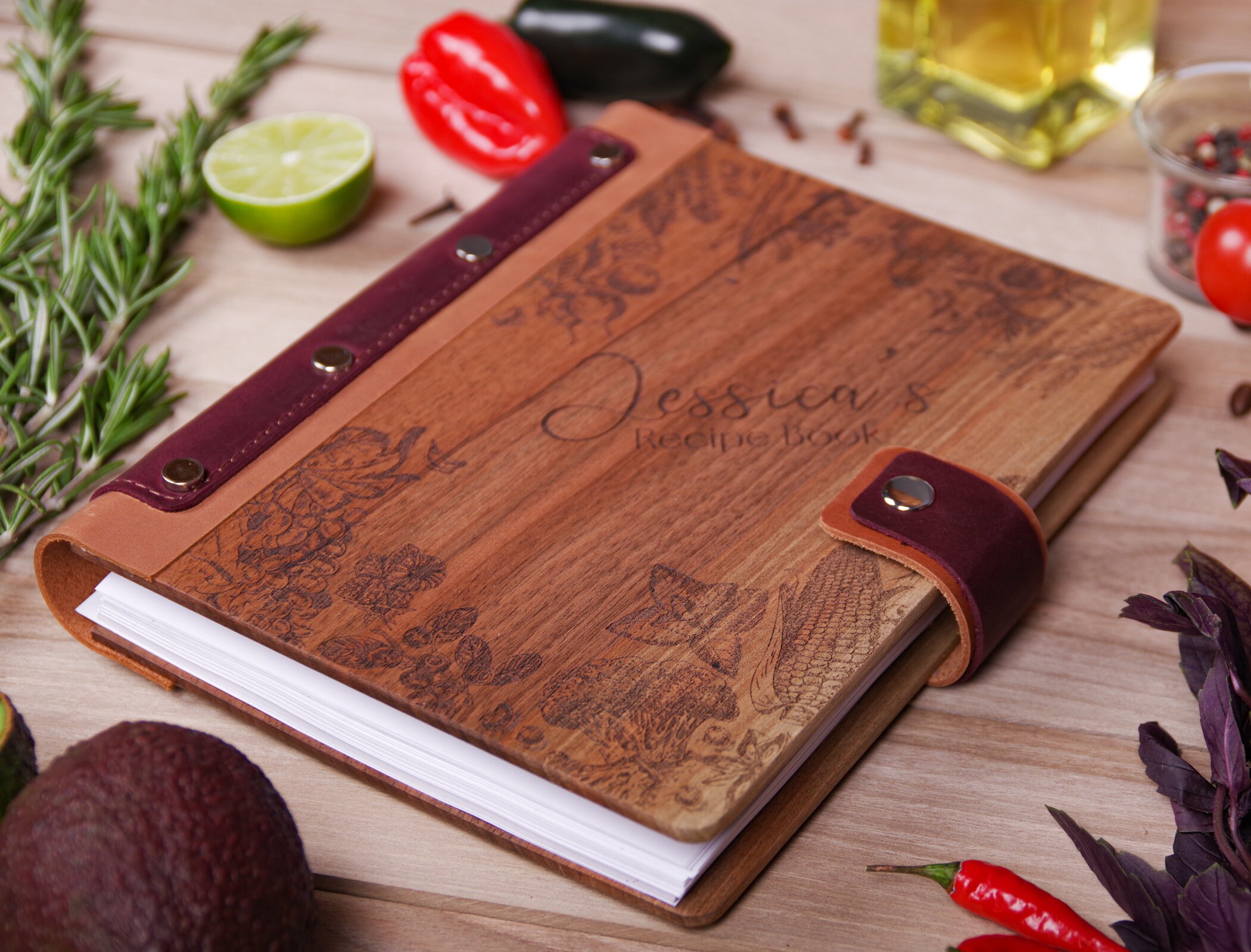 Custom Recipe Book Vegetarian Cookbook Cook Notebook Custom Etsy