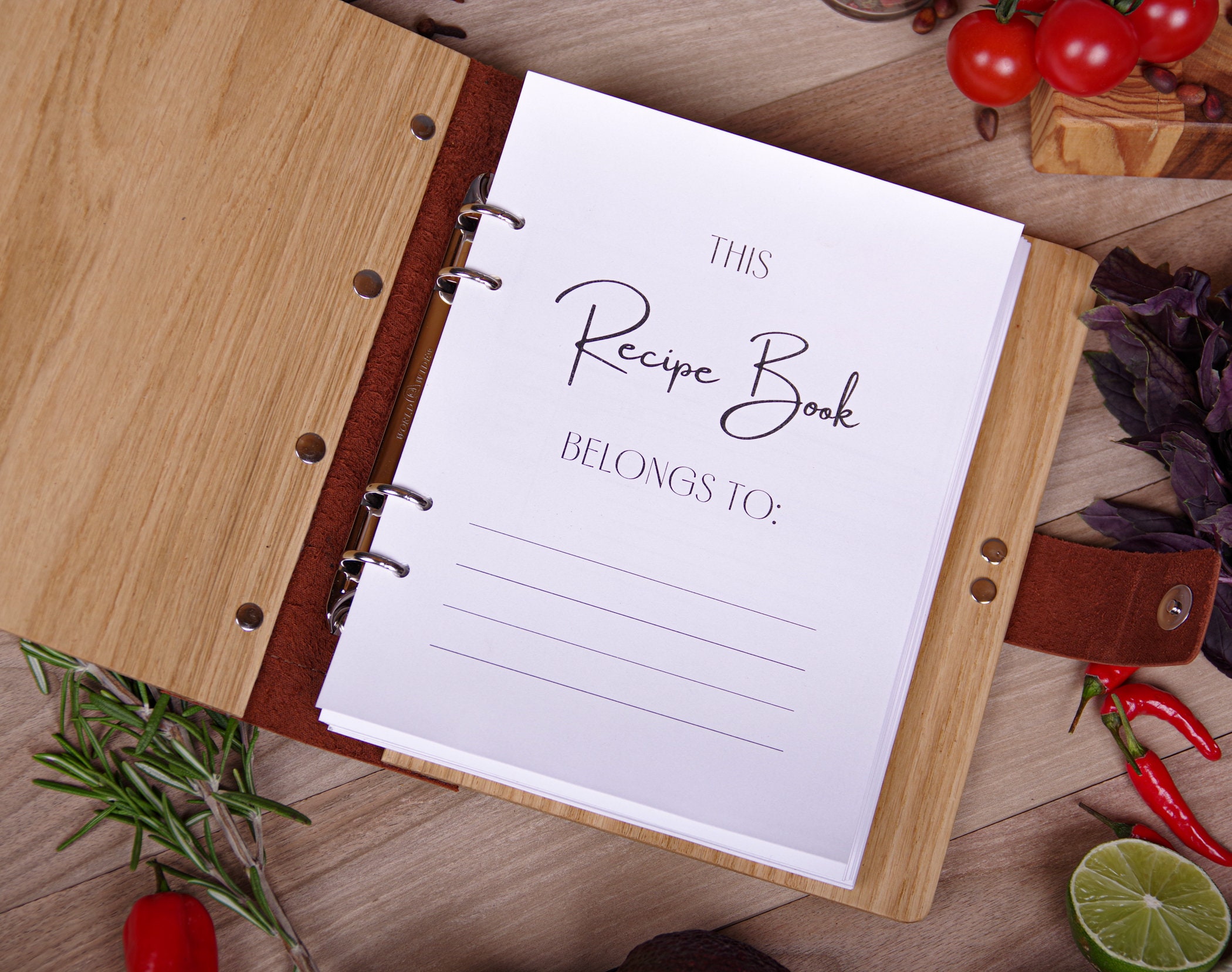 Personalized Recipe book Cook Book Binder Recipe Journal | Etsy