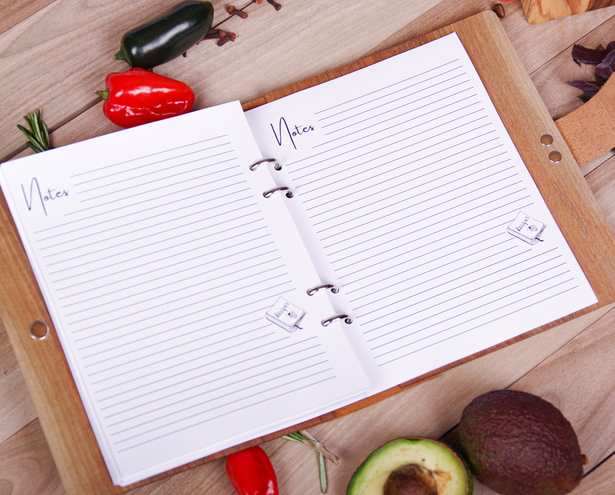 Custom Recipe Book Vegetarian Cookbook Cook Notebook Custom Etsy