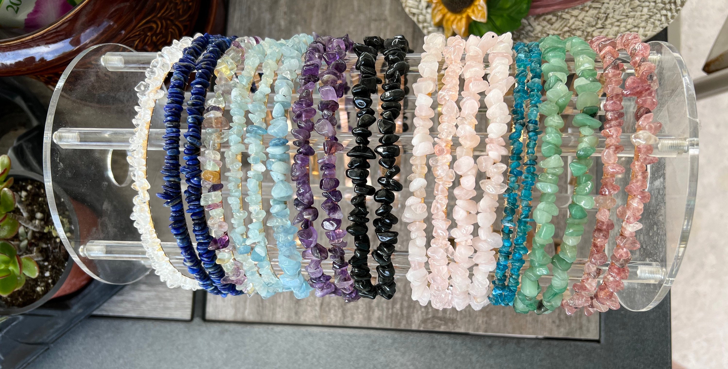 Crystal Gemstone Mineral Headbands Hair Accessories Etsy