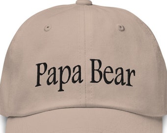Papa Bear Hat, Family Papa Hat, Bear Family Hat