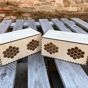 Honig Geschenkbox für zwei Gläser SVG Laser Cut