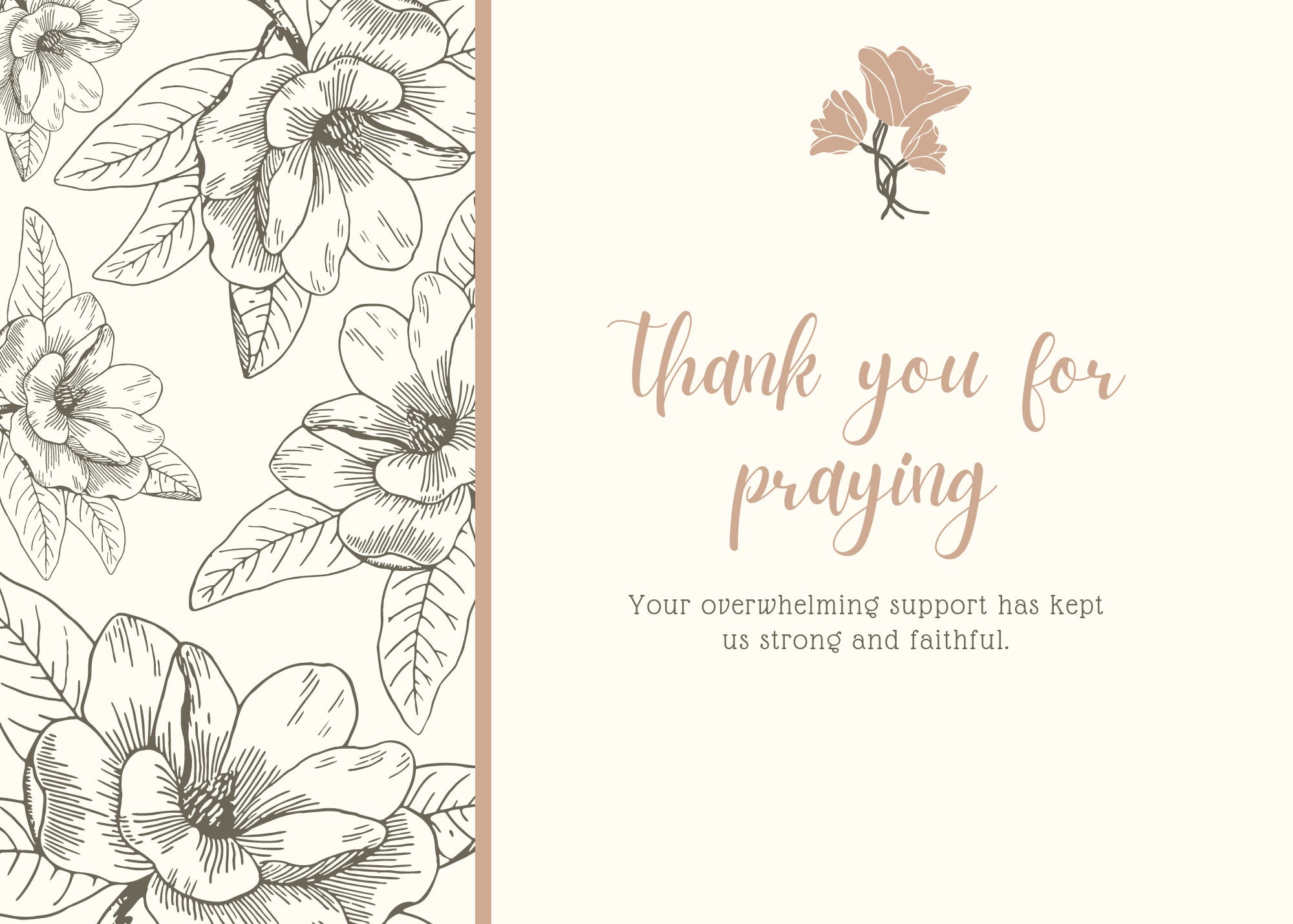 Thank you for praying digital print Etsy
