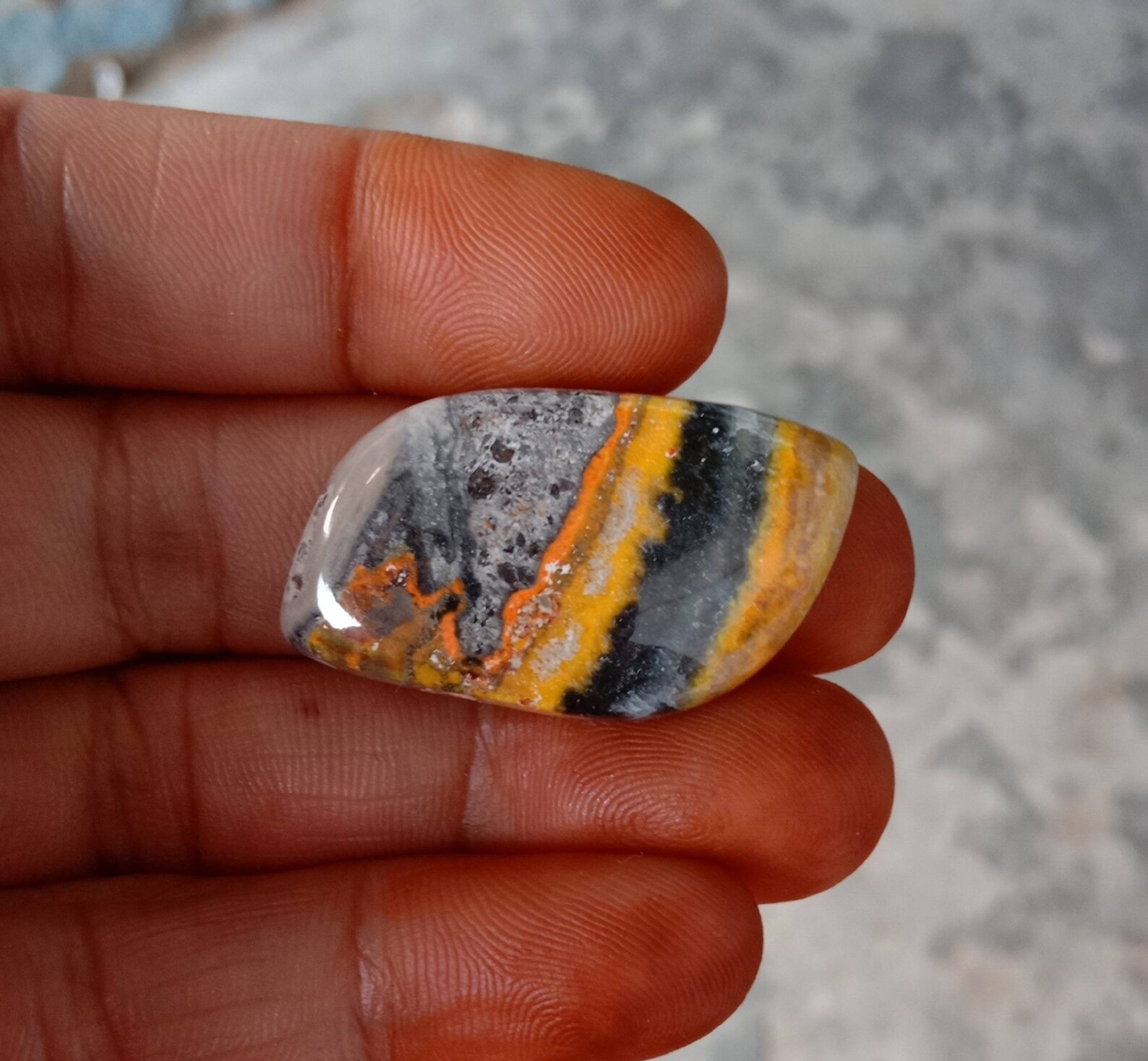 Natural Bumblebee jasper 33x23mm39.10cts...117 Etsy