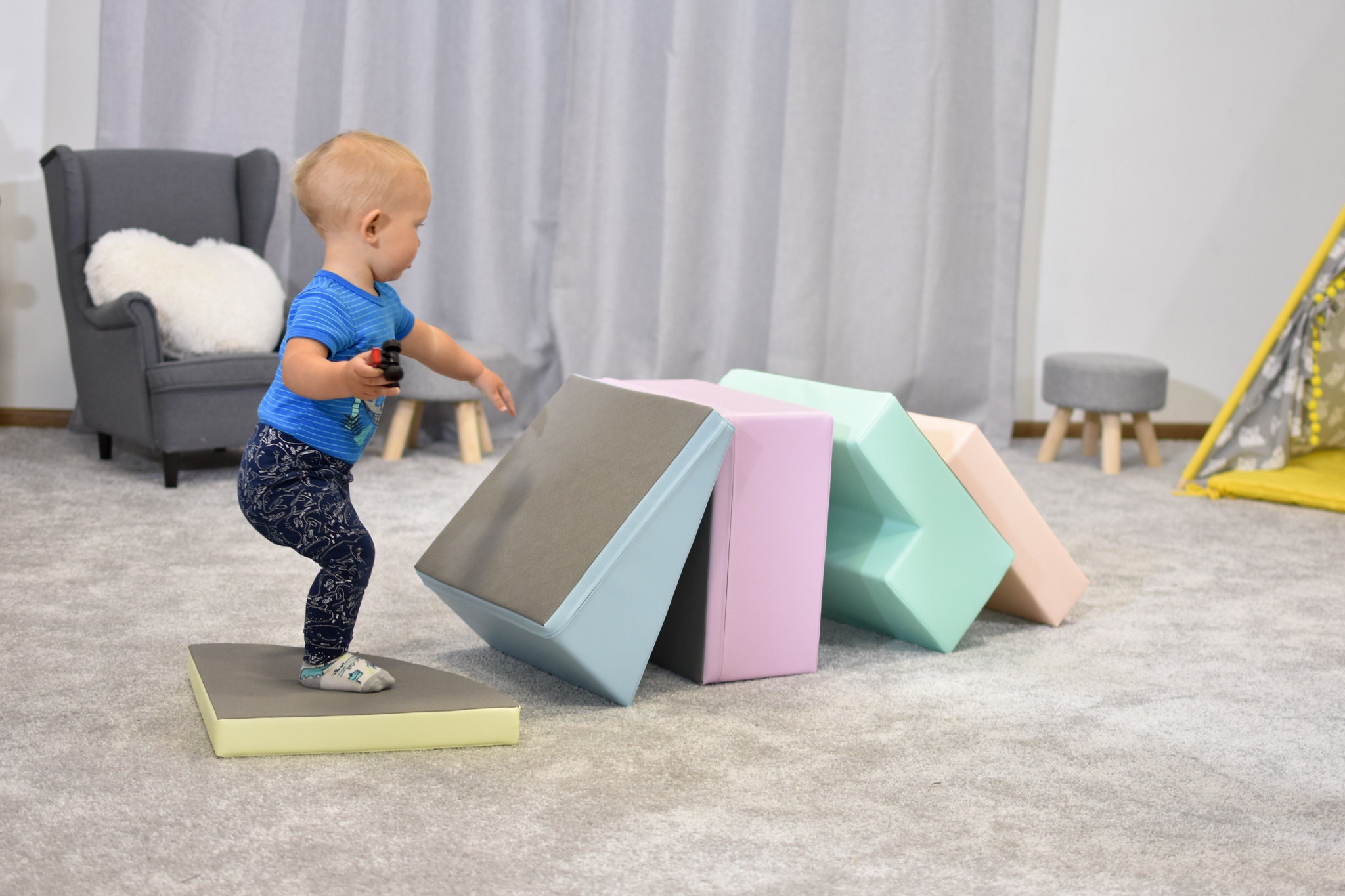 IGLU Soft Play Set Engaging Baby Play Gym, Montessori Climber Alternative  for Enhancing Motor Skills 