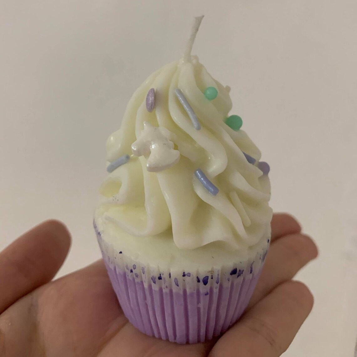 Cupcake Candle Muffin Candle Soy and Paraffin Wax Hand Etsy