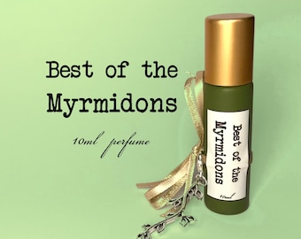 Patroclus Fragrance, Best of the Myrmidons, The Song of Achilles Perfume, TSOA scent, Greek Mythology, oil based perfume, laurel scent