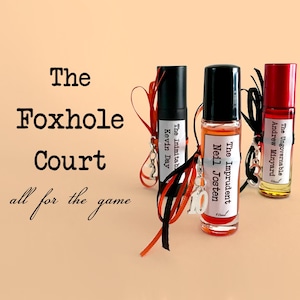 Confezione tripla di profumi Foxhole Court, colonia All for the Game, fragranza AFTG, Kevin Day, Neil Josten, Andrew Minyard, profumo da biblioteca,