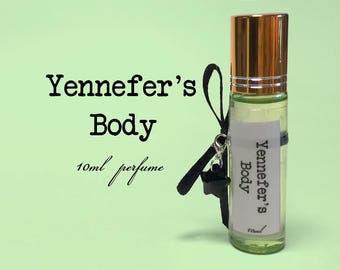 Yennefer's lichaamsparfum, geur van sering en kruisbes, The Witcher, Yennefer-parfum, rollerballgeur, literaire geur, boekengeur,