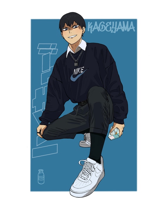 Kageyama Wearing Hoodie Boyfriend Kageyama\