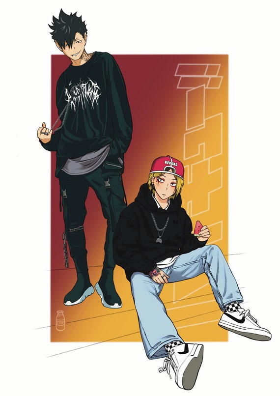 Kuroo and Kenma Alt Haikyu - Etsy Kuroo and Kenma Alt Haikyu - Etsy