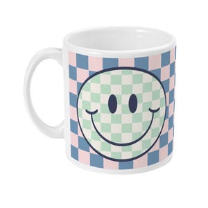 11 Unzen Keramik Smiley Gesicht Becher | Bleib Smiley