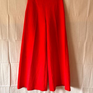 Vintage 60s/70s Red High-Waisted Flares