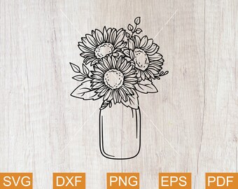 Mason Jar Svg Etsy