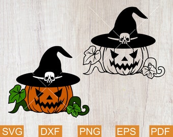 Halloween Svg, Pumpkin Svg, Witch Hat Svg, Skull Svg, Halloween Shirt Svg, Halloween Png, Svg files for Cricut, Sublimation Designs