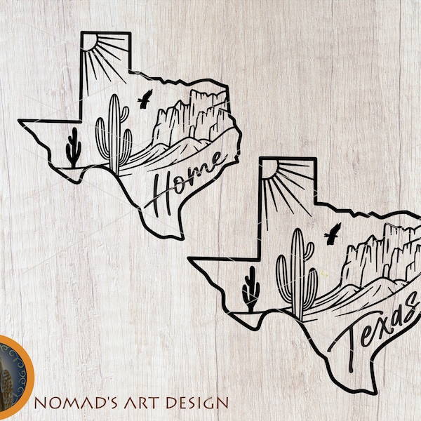 Texas Svg, Texas Home svg, Desert Scene Svg, Western Svg, Country Shirt Svg, Cactus Svg, Texas State Svg, Texas Outline Svg, Texas Png