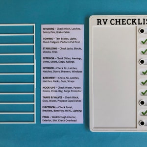RV Checklist Customizable Magnetic image 4