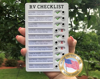 RV Checklist (Customizable) | Magnetic