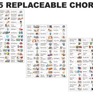 CHORE CHECKLIST With Individual Changeable Tasks, Replaceable Chores ...