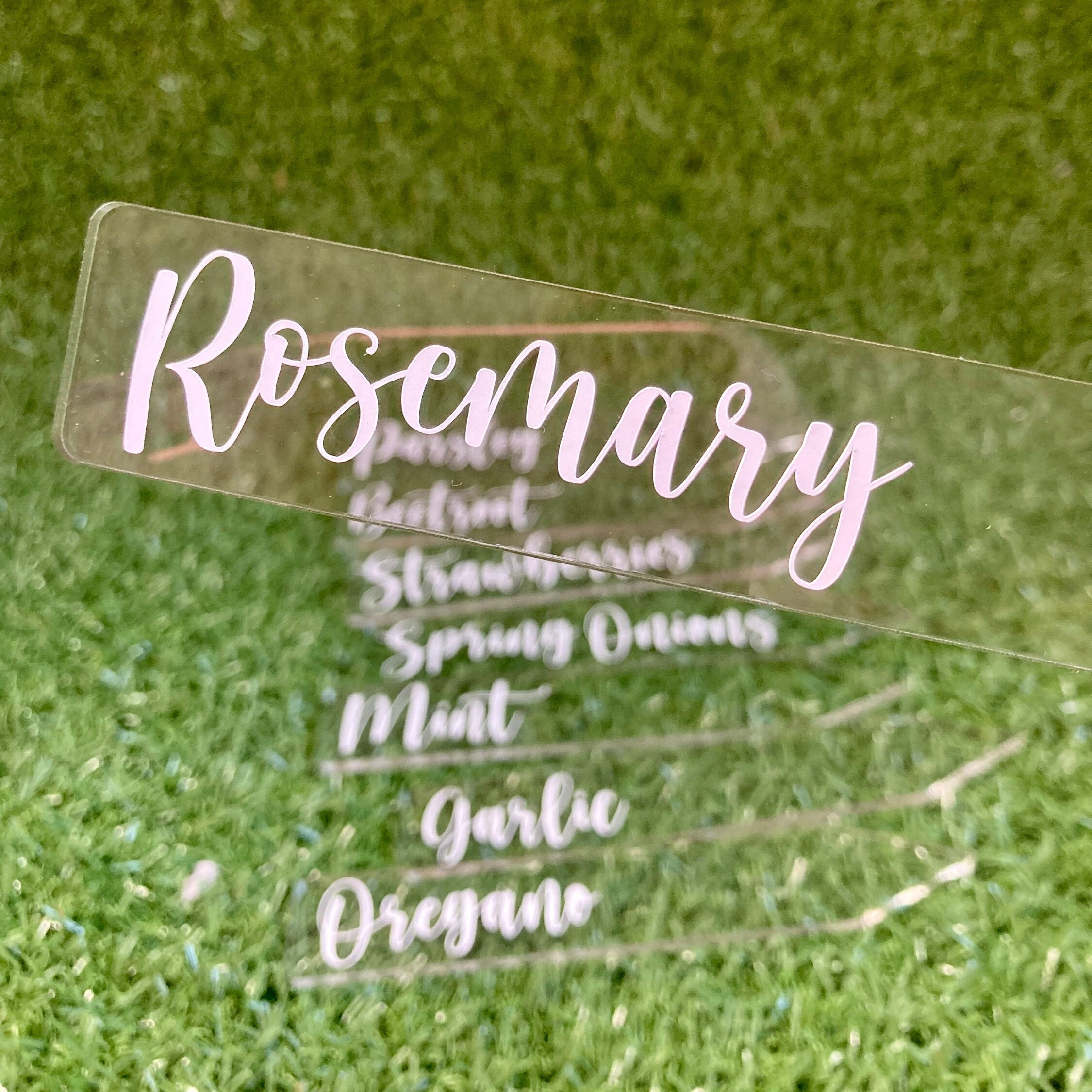 Plant Identification Tags Custom Labels Acrylic Plant Tag Etsy Australia