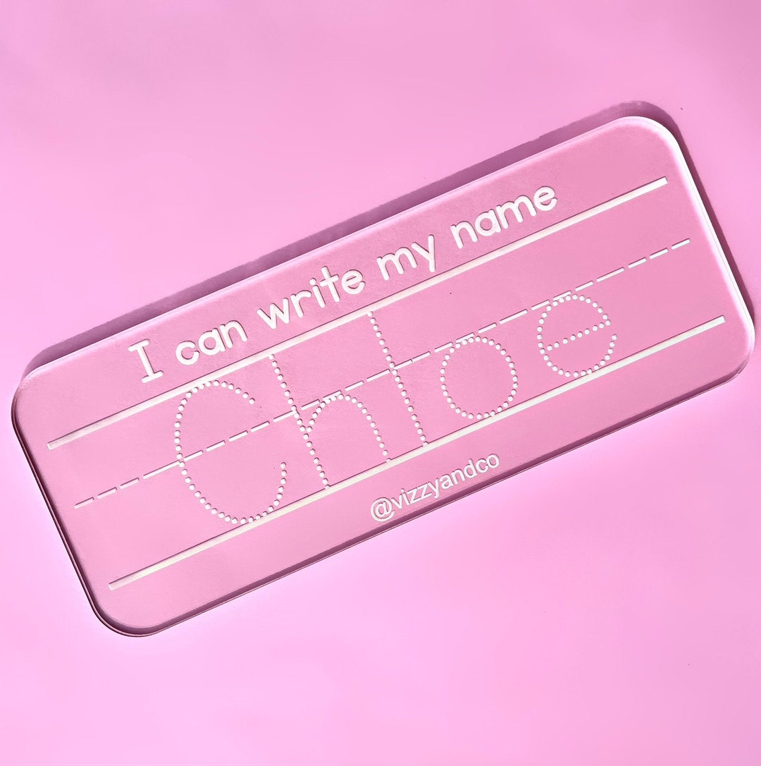 Personalised name trace board custom children s name etsy australia